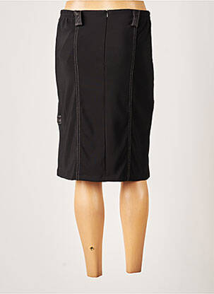 Jupe mi-longue stretch noir FRANCE RIVOIRE femme