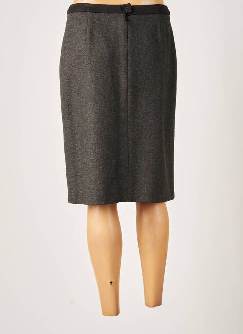 Jupe mi-longue gris GUY DUBOUIS pour femme