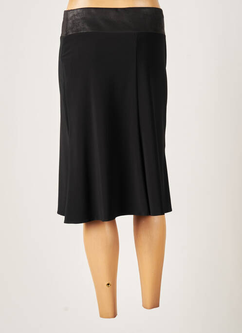 Jupe mi-longue noir GUY DUBOUIS pour femme