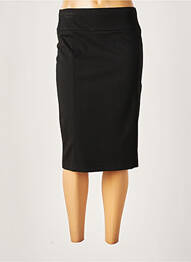 Jupe mi-longue coupe droite noir FRANCE RIVOIRE femme