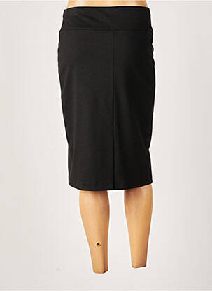 Jupe mi-longue stretch noir FRANCE RIVOIRE femme