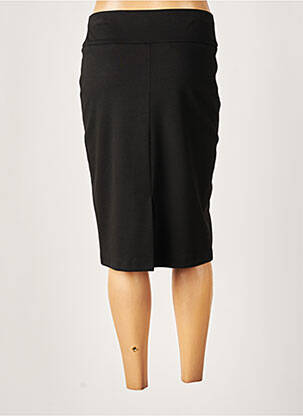 Jupe mi-longue coupe droite noir FRANCE RIVOIRE femme