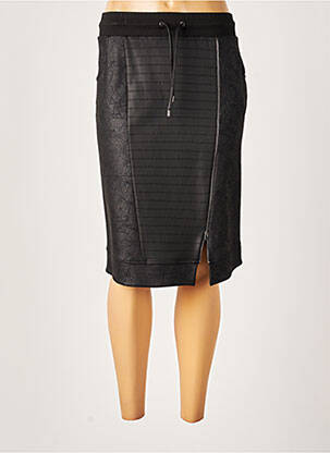 Jupe mi-longue coupe droite noir MERI & ESCA femme