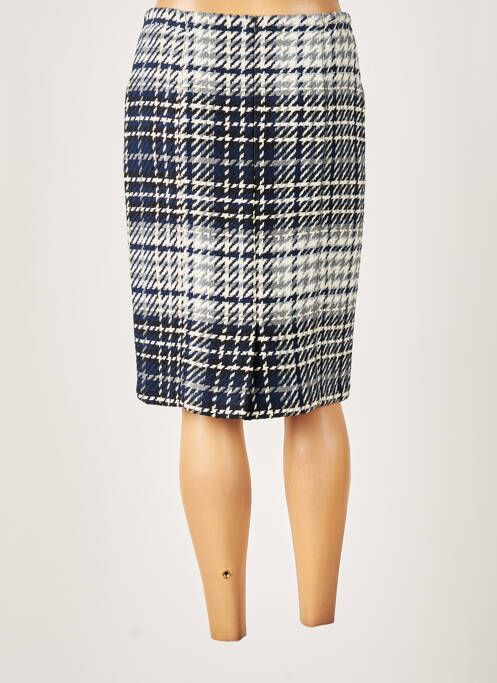 Jupe mi-longue bleu FRANCE RIVOIRE pour femme