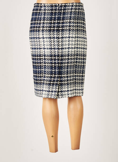 Jupe mi-longue bleu GUY DUBOUIS pour femme