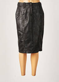 Jupe mi-longue coupe droite noir MERI & ESCA femme