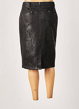 Jupe mi-longue coupe droite noir MERI & ESCA femme