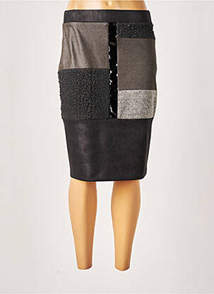 Jupe mi-longue coupe droite gris MERI & ESCA femme