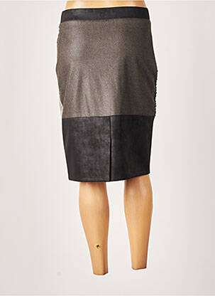 Jupe mi-longue coupe droite gris MERI & ESCA femme