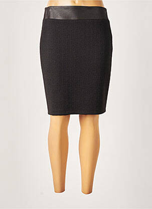 Jupe mi-longue coupe droite noir MERI & ESCA femme