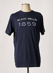 T-shirt bleu BLACK WELLIS pour homme seconde vue