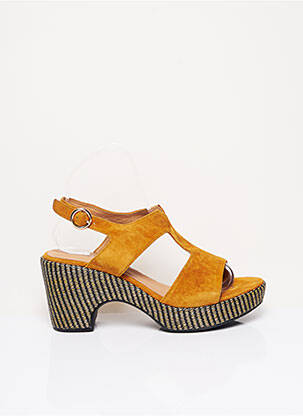 Sandales/Nu pieds jaune ADIGE pour femme