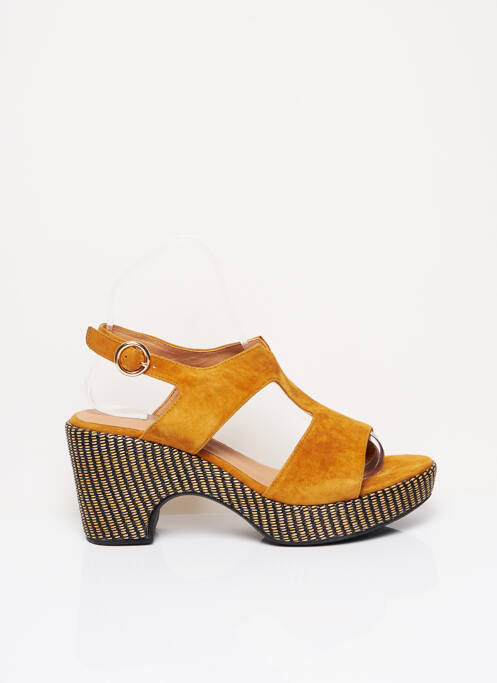 Sandales/Nu pieds jaune ADIGE pour femme