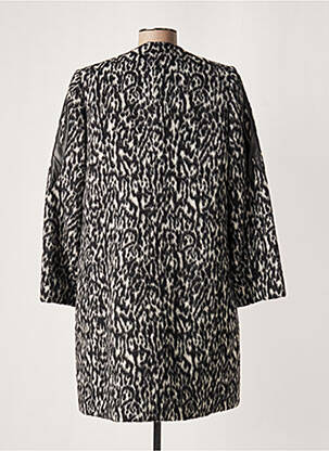 Manteau long coupe cintrée sans capuche gris LAUREN VIDAL femme