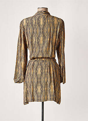 Veste chic tissage crêpe marron LAUREN VIDAL femme