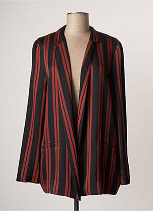 Veste casual col tailleur marron LAUREN VIDAL femme