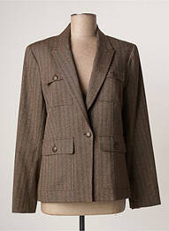Blazer poches marron LAUREN VIDAL femme