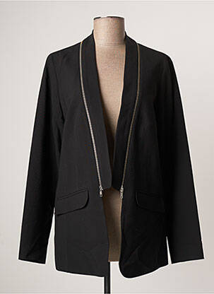 Veste casual coupe droite noir LAUREN VIDAL femme