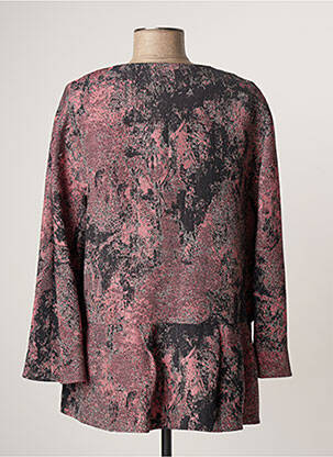 Veste casual col rond rose LAUREN VIDAL femme