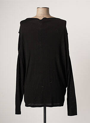Veste casual col rond noir LAUREN VIDAL femme