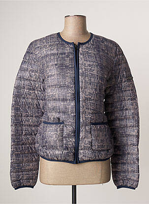 Doudoune poches sans capuche bleu LAUREN VIDAL femme