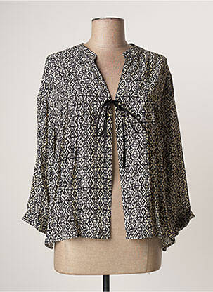 Veste casual manches longues noir LAUREN VIDAL femme