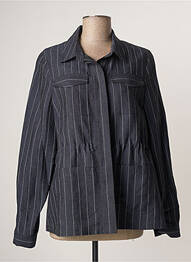 Veste casual poches bleu LAUREN VIDAL femme