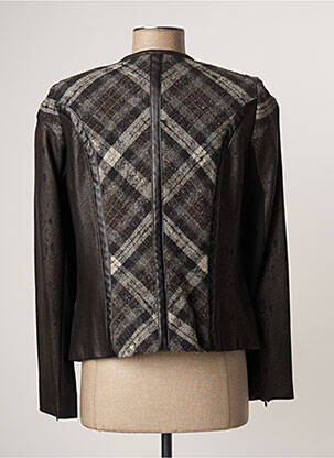 Veste casual epaulette noir LAUREN VIDAL femme