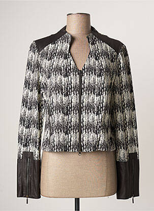 Veste casual poches noir LAUREN VIDAL femme