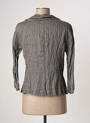 Veste casual col tailleur gris LAUREN VIDAL femme