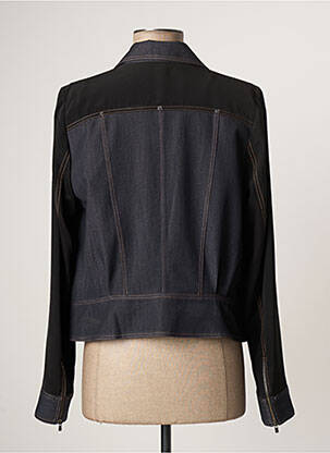 Veste casual col tailleur bleu LAUREN VIDAL femme