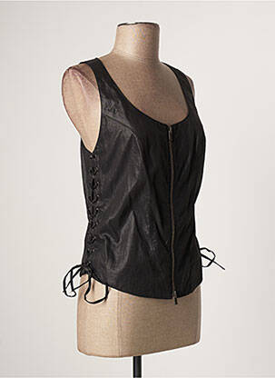 Veste casual coupe cintrée noir LAUREN VIDAL femme