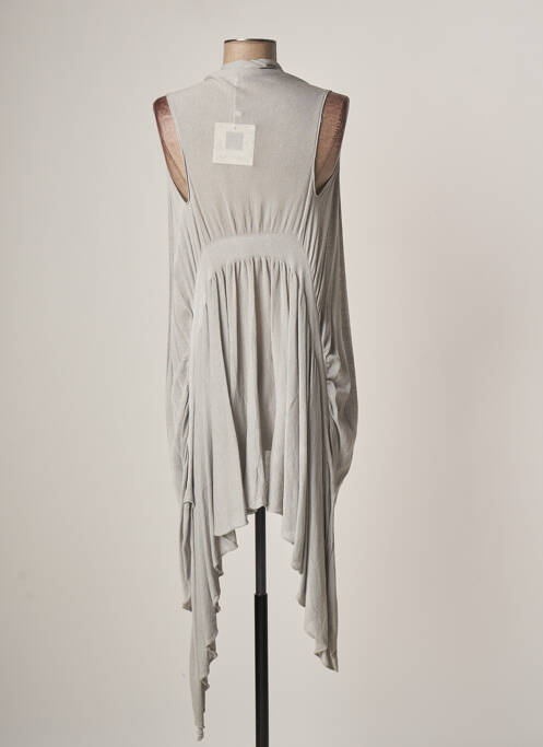 Gilet sans manche gris LAUREN VIDAL pour femme