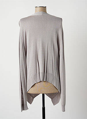 Gilet manches longues stretch gris LAUREN VIDAL femme