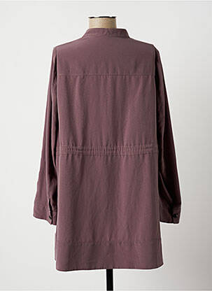 Veste casual col rond gris LAUREN VIDAL femme