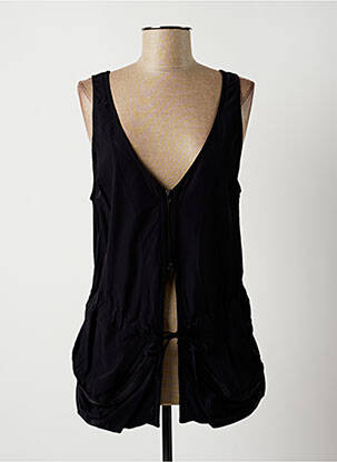 Veste casual coupe cintrée noir LAUREN VIDAL femme