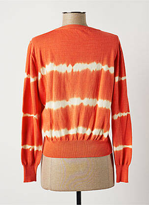 Gilet manches longues stretch orange LAUREN VIDAL femme