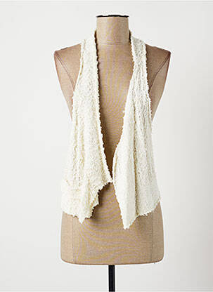 Veste casual coupe droite blanc LAUREN VIDAL femme