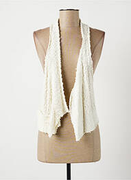 Veste casual coupe droite blanc LAUREN VIDAL femme