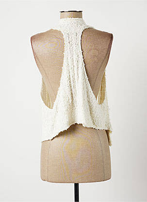 Veste casual coupe droite blanc LAUREN VIDAL femme