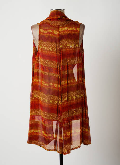 Veste casual orange LAUREN VIDAL pour femme