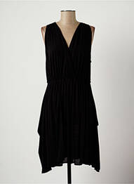 Robe mi-longue sans manche sans manche noir LAUREN VIDAL femme