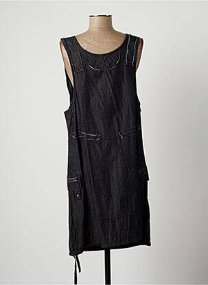 Robe mi-longue sans manche sans manche bleu LAUREN VIDAL femme
