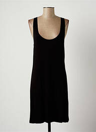 Robe mi-longue sans manche sans manche noir LAUREN VIDAL femme