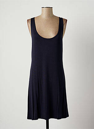 Robe mi-longue sans manche sans manche bleu LAUREN VIDAL femme