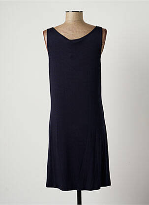 Robe mi-longue sans manche sans manche bleu LAUREN VIDAL femme