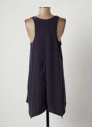 Robe courte manches courtes manches courtes gris LAUREN VIDAL femme