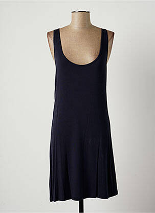 Robe mi-longue sans manche sans manche bleu LAUREN VIDAL femme