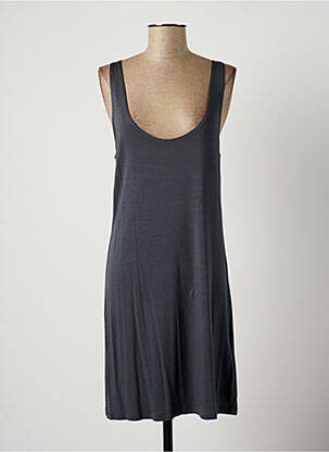 Robe mi-longue sans manche sans manche bleu LAUREN VIDAL femme
