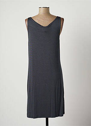 Robe mi-longue sans manche sans manche bleu LAUREN VIDAL femme